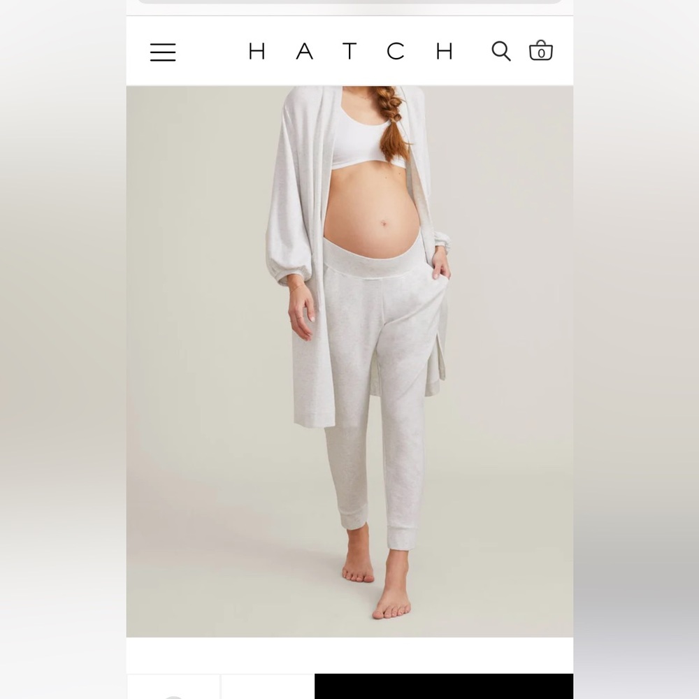 Hatch Collective over/under maternity jogger